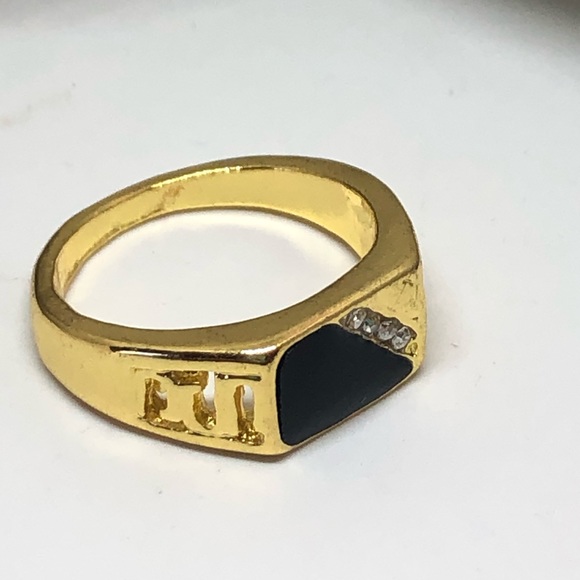 18k Yellow African Ore Gold Filled Gent’s Ring - Picture 6 of 10